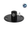 GLOBOSTAR® CABLEBASE 77560 Μεταλλικό Στήριγμα Καλωδίου για Φωτιστικά - Μαύρο - Μ4.5 x Π4.5 x Υ2cm
